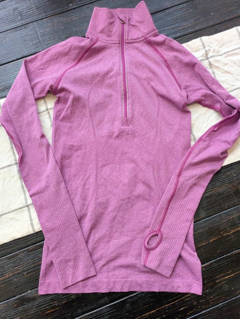 Lululemon Run: Swiftly Tech 1/2 Zip Long Sleeve • Size 4 • Ultra Violet